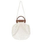 Le Pliage Filet Knit Shoulder Mesh Bag - Ecru