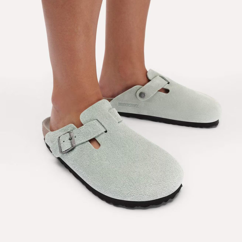 Boston Soft Footbed Clog - Pure Sage Suede