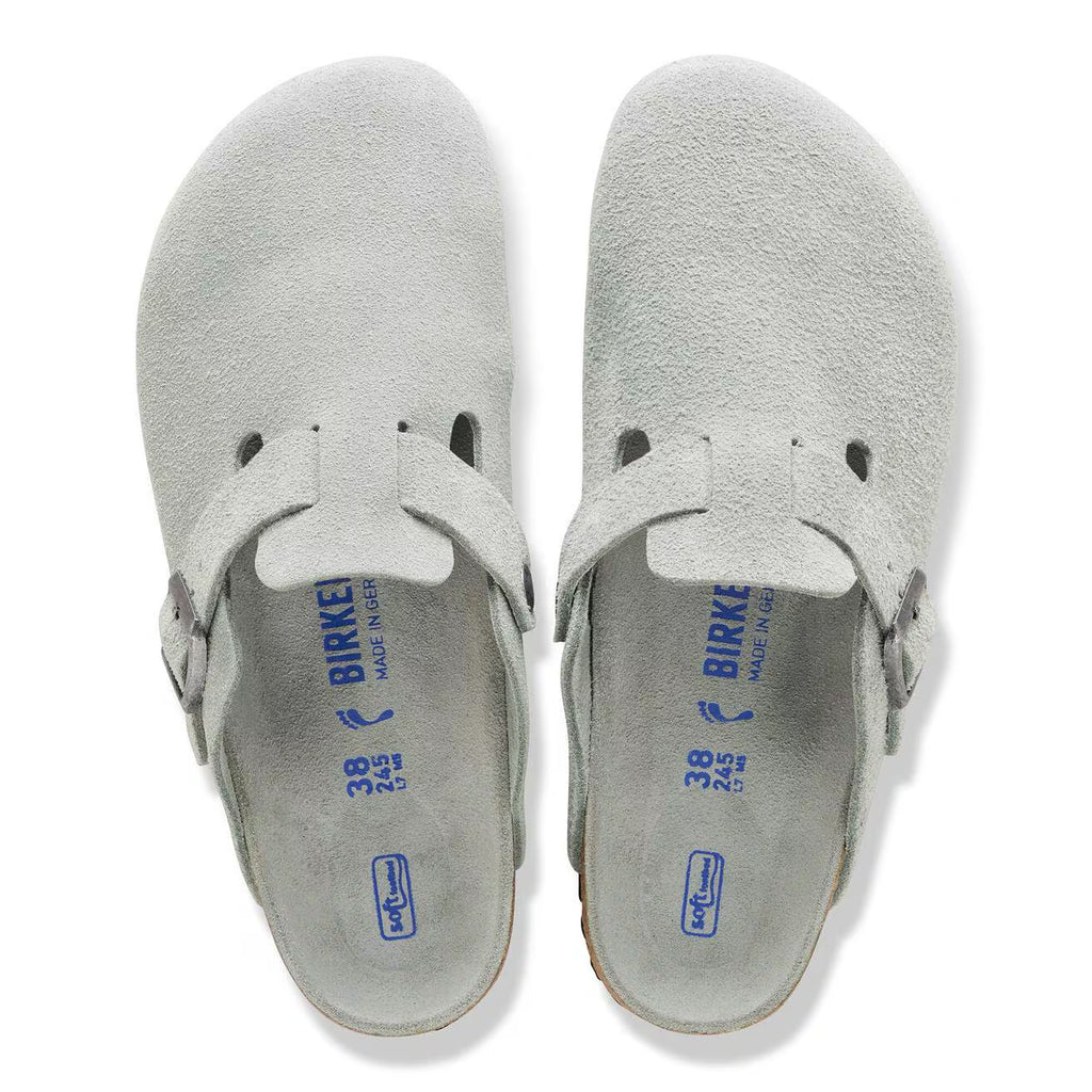 Boston Soft Footbed Clog - Pure Sage Suede