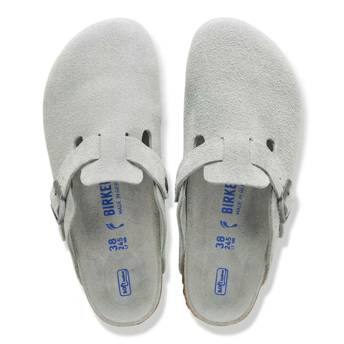 Boston Soft Footbed Clog - Pure Sage Suede