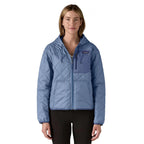 Diamond Quilted Bomber Hoody - Barnacle Blue