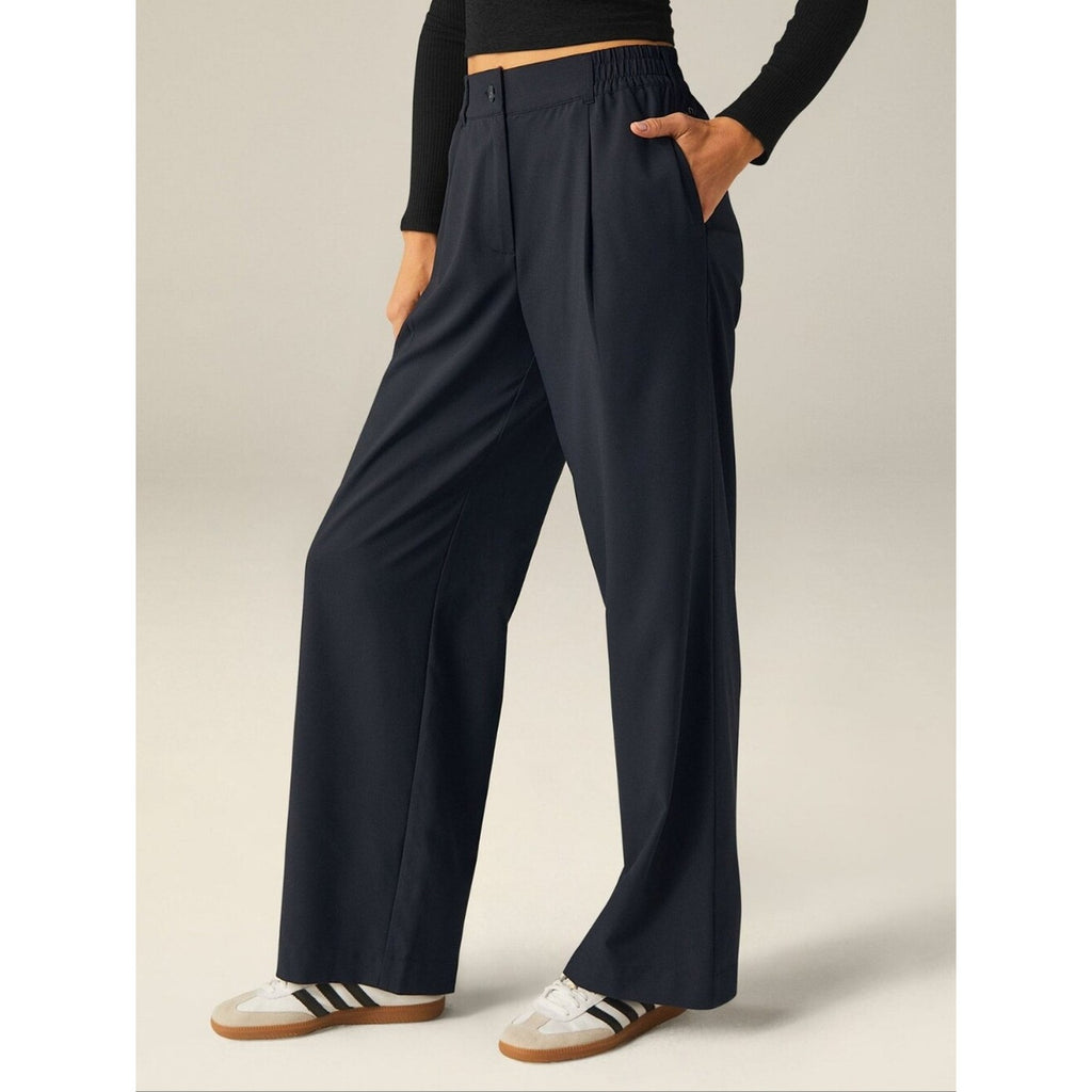 Status Wide Leg Trouser 31" - Nocturnal Navy