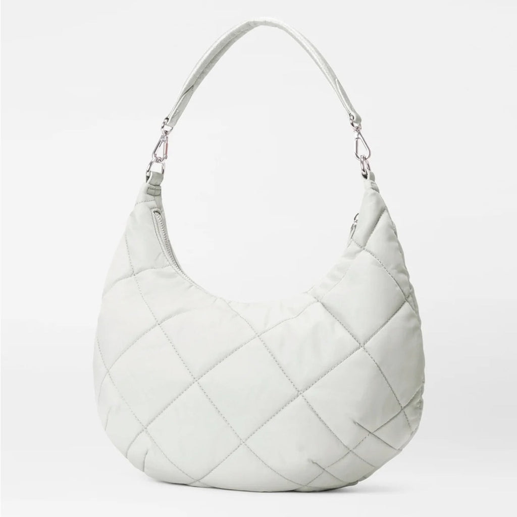 Quilted Madison Shoulder Bag - Frost