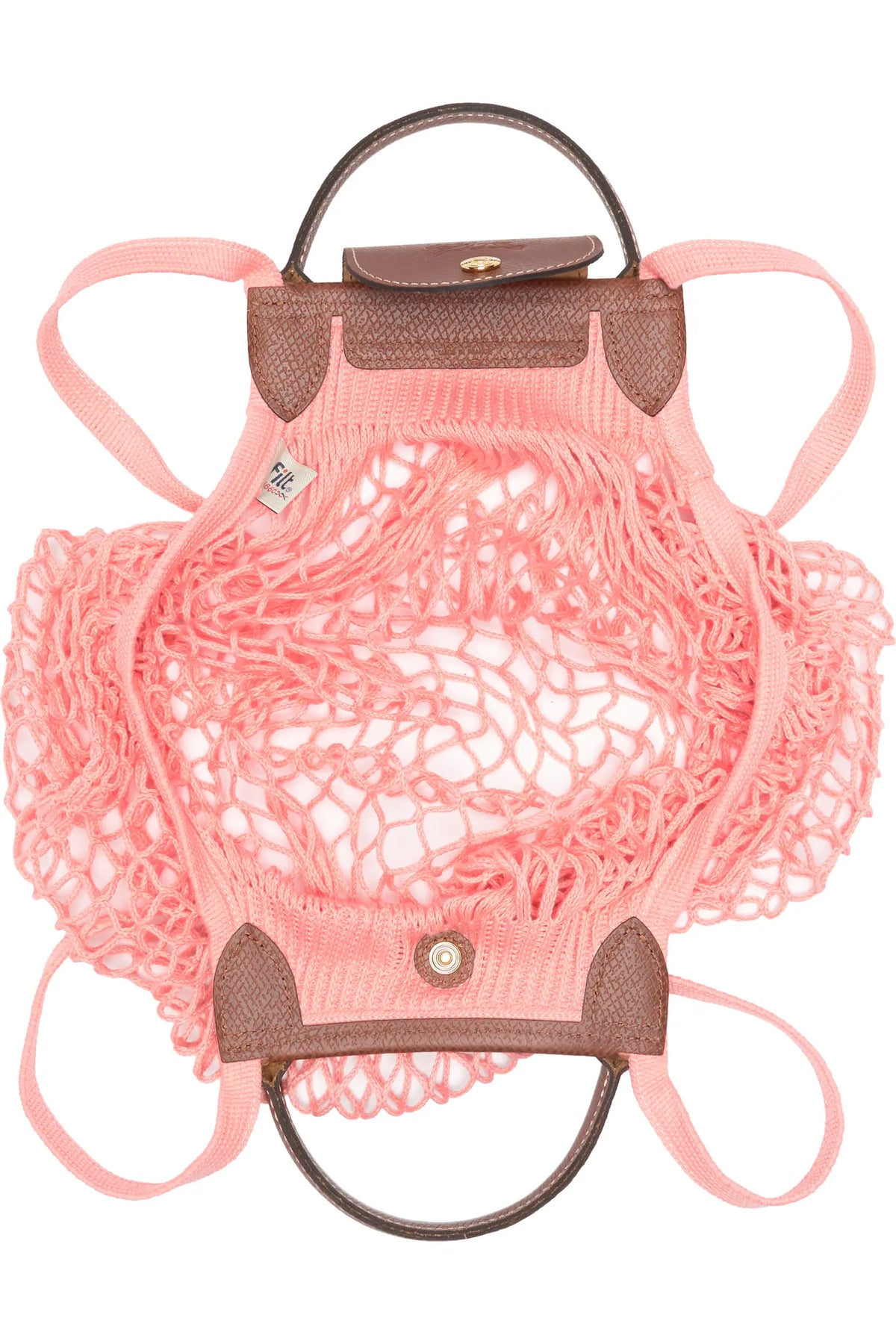 Le Pliage Filet Knit Shoulder Mesh Bag - Blush