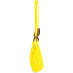 Le Pliage Filet Mesh Knit Shoulder Bag in Lemon
