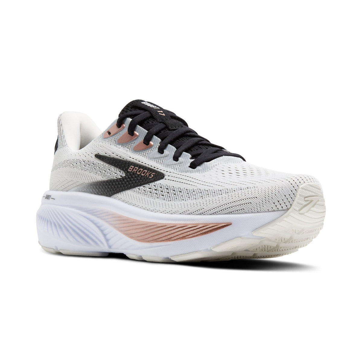 Ghost 17 Running Shoe - White/Black/Rose Gold