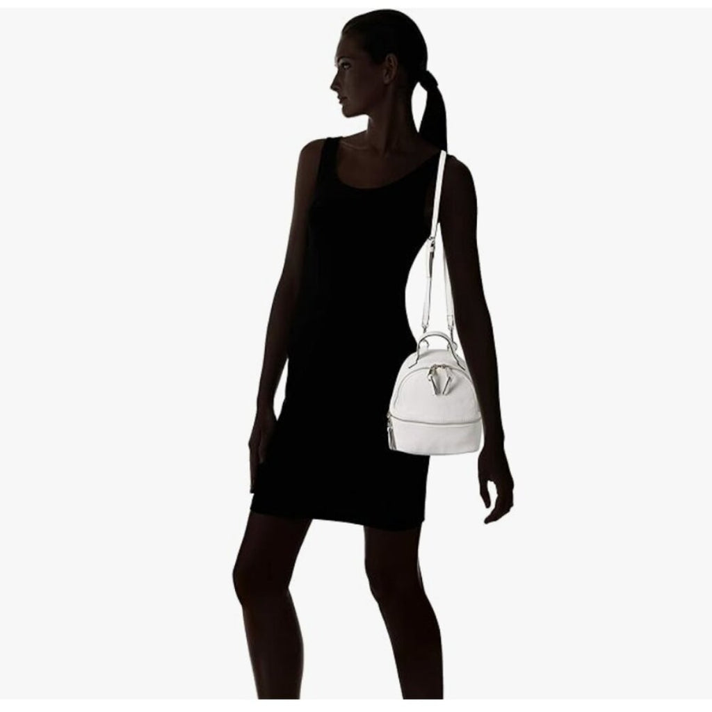 Jacki Convertible Mini Backpack - White