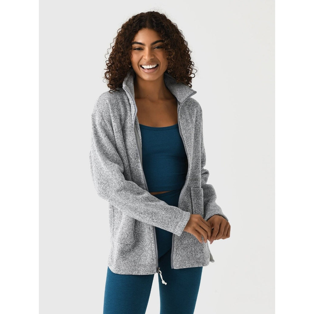 Women's Better Sweater Oversized Fleece Coat - Birch White