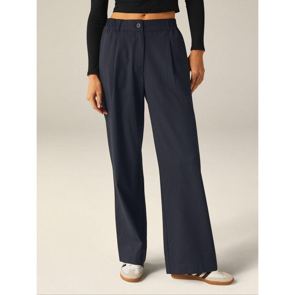 Status Wide Leg Trouser 31" - Nocturnal Navy