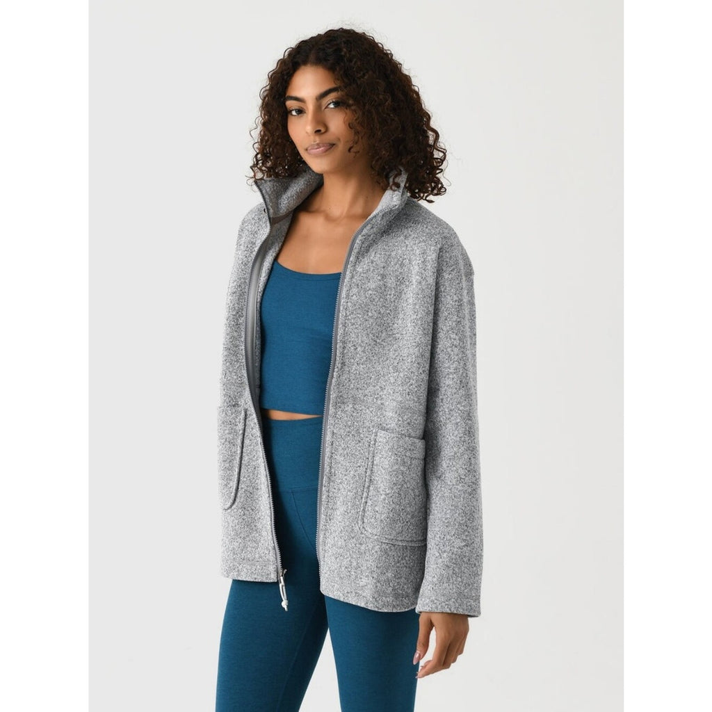 Women's Better Sweater Oversized Fleece Coat - Birch White