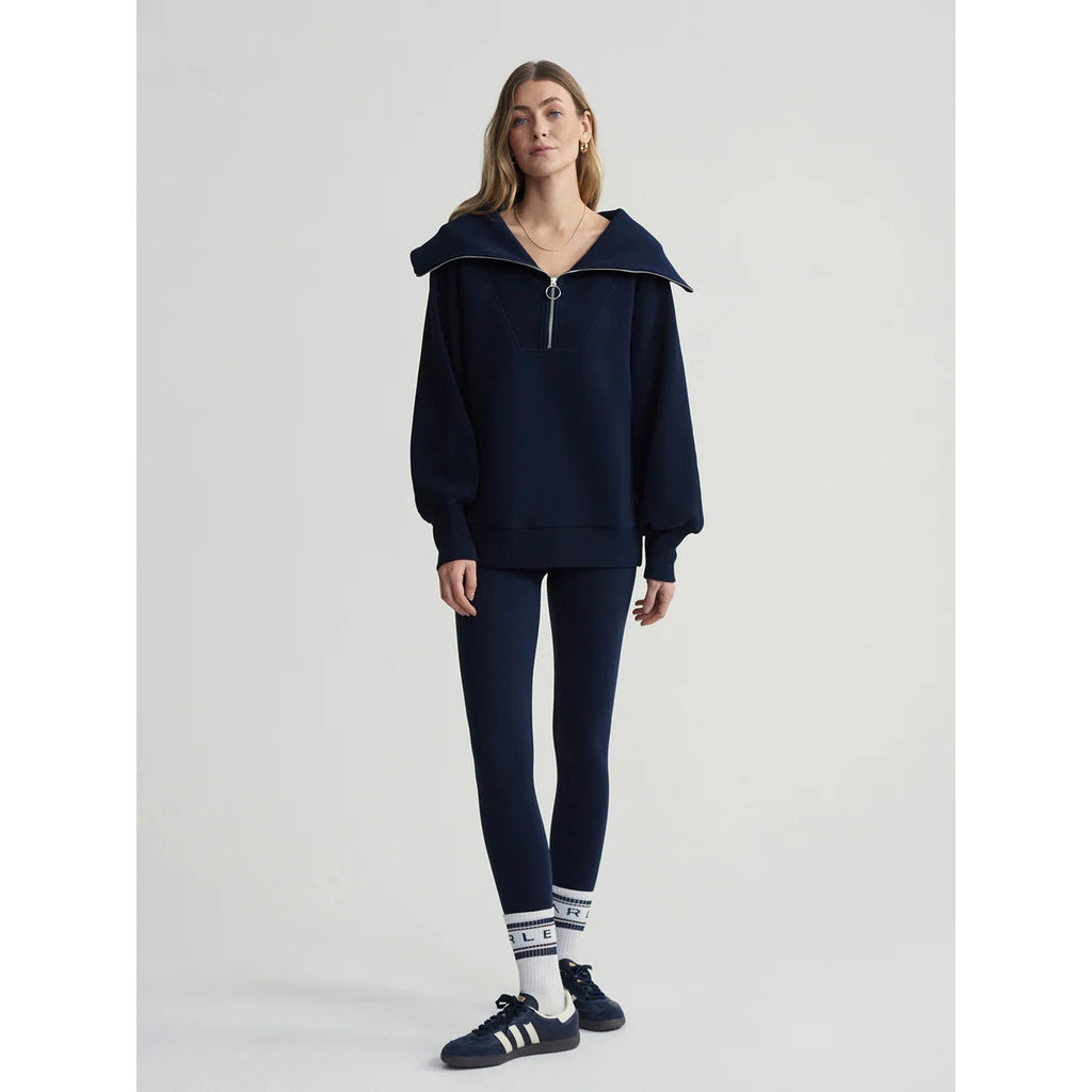 Vine Half-Zip Pullover Sweatshirt - Dark Sapphire