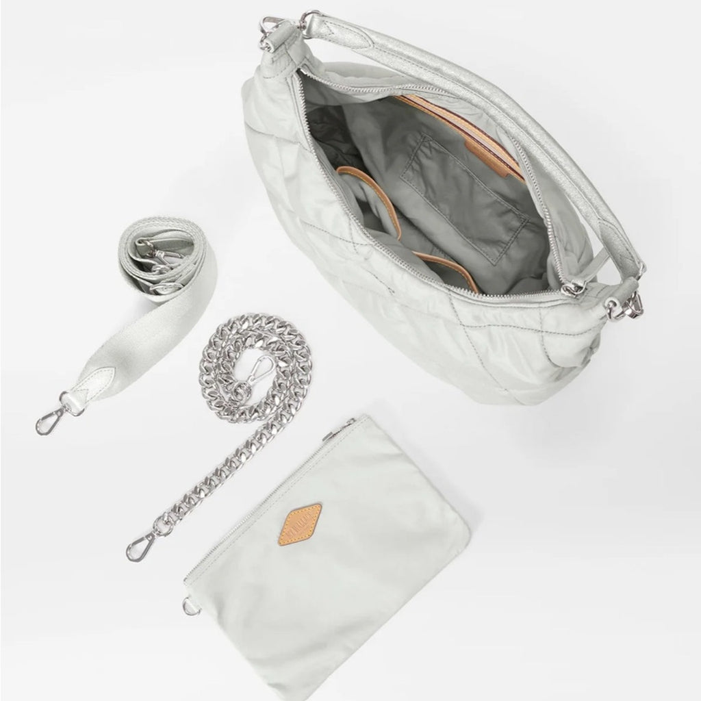 Quilted Madison Shoulder Bag - Frost
