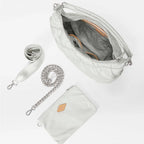 Quilted Madison Shoulder Bag - Frost