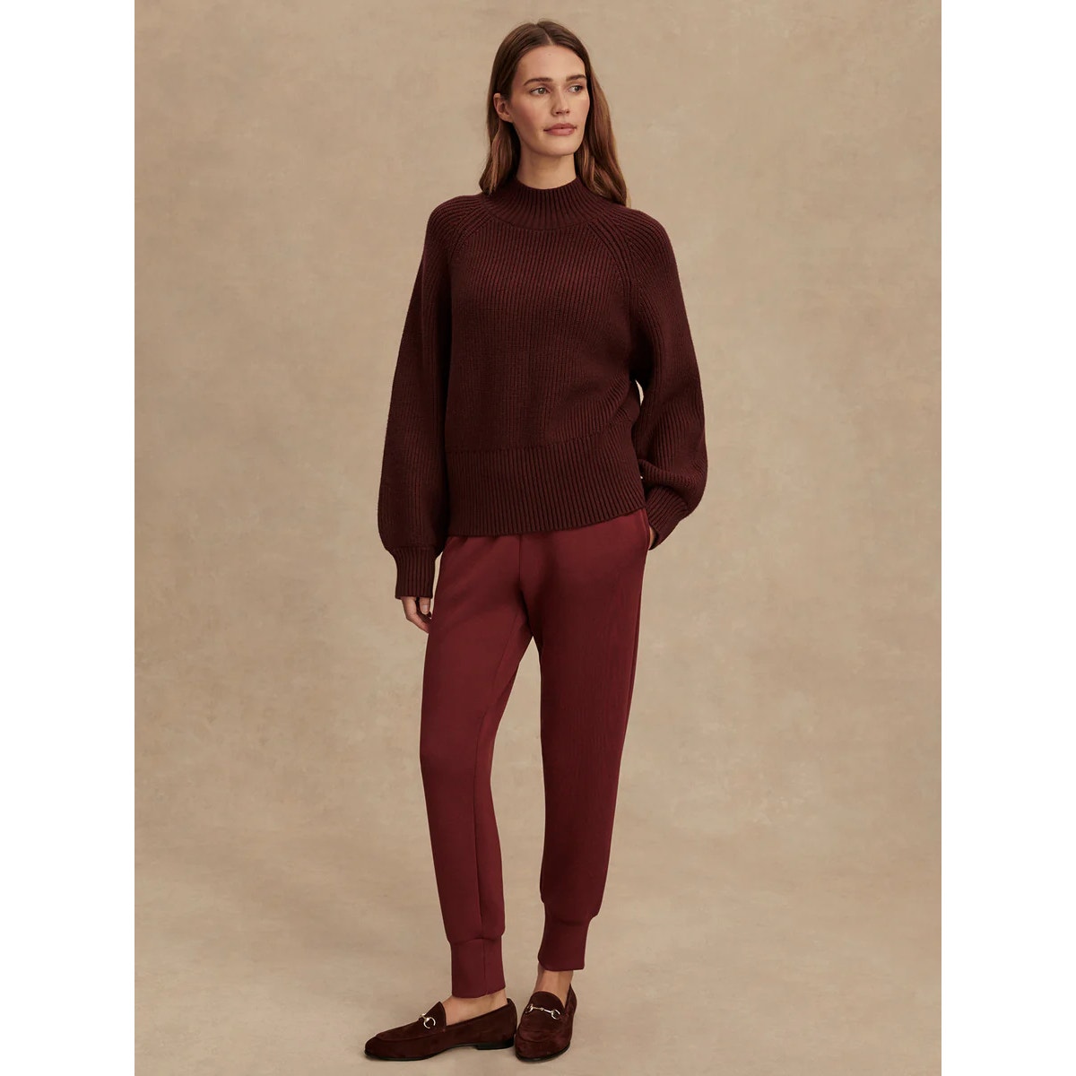 Martina High-Neck Rib Knit