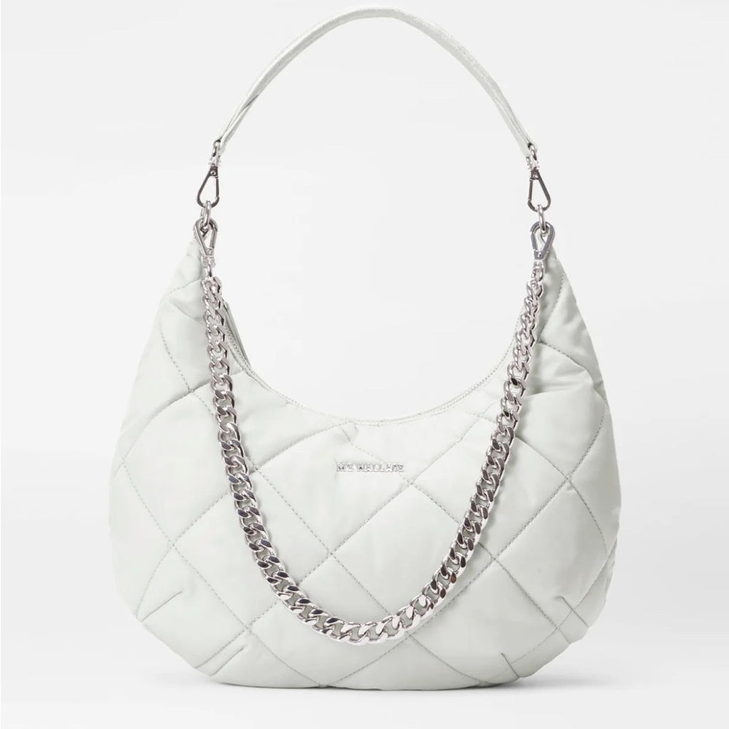 Quilted Madison Shoulder Bag - Frost
