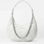 Quilted Madison Shoulder Bag - Frost