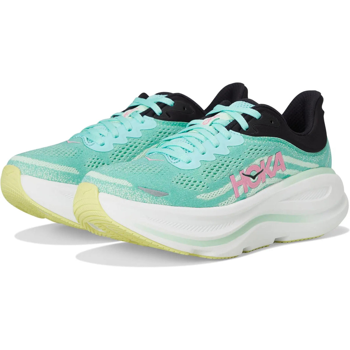 Bondi 9 Running Shoes in Blue Spark/Mint Fluorite