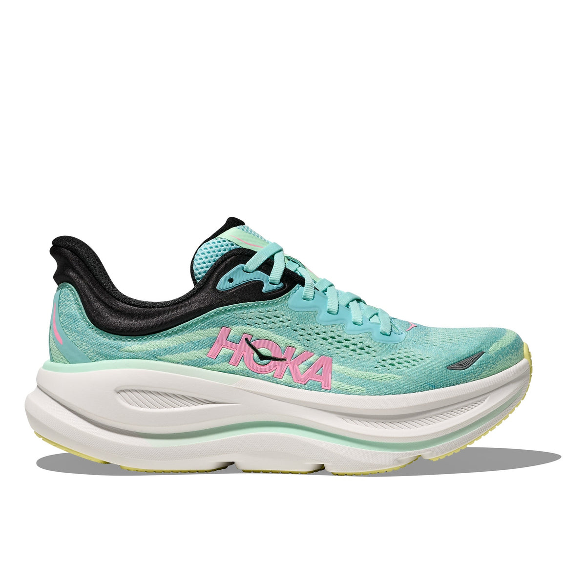 Bondi 9 Running Shoes in Blue Spark/Mint Fluorite