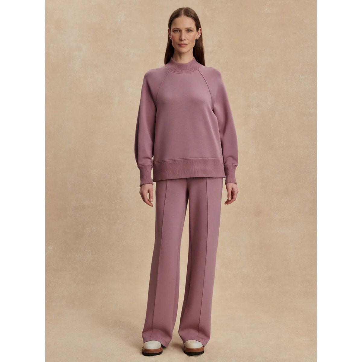 The Wide Leg Pant 28" - Wistful Mauve