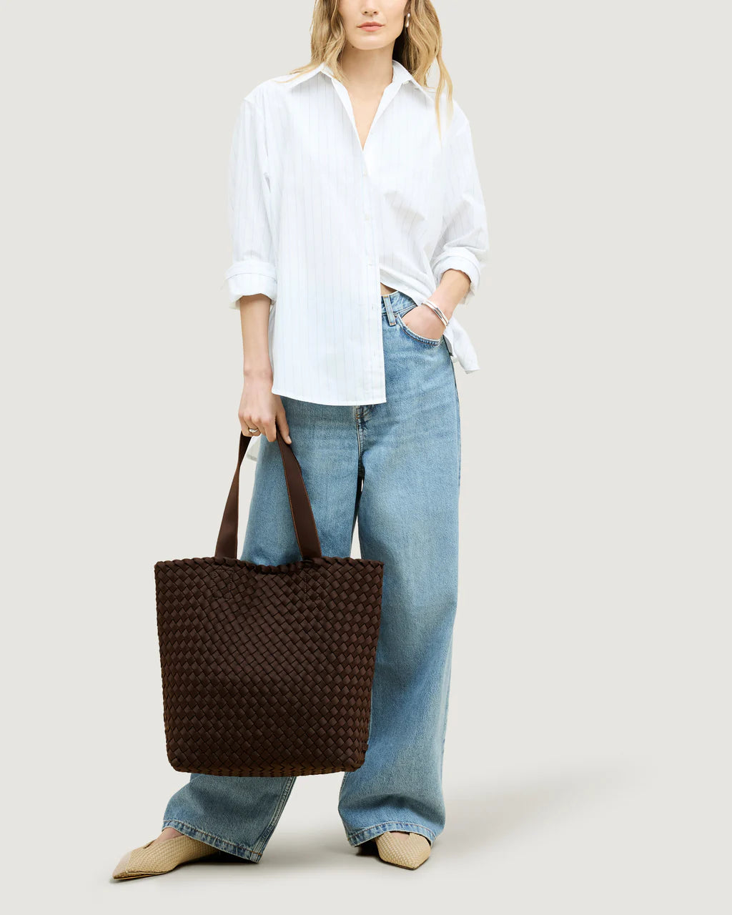 Como Shopper Tote - Chocolate