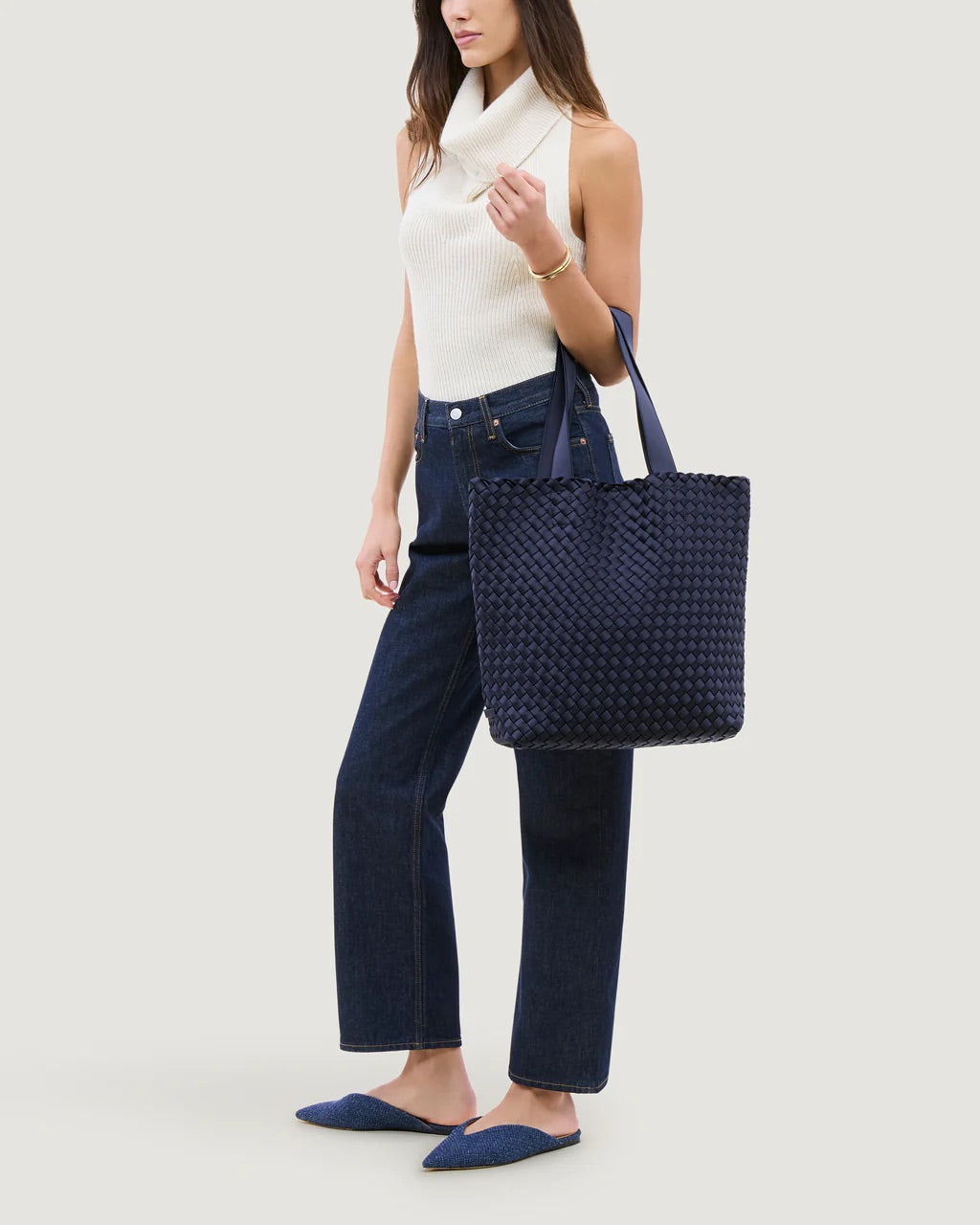 Como Shopper Tote - Ink Blue