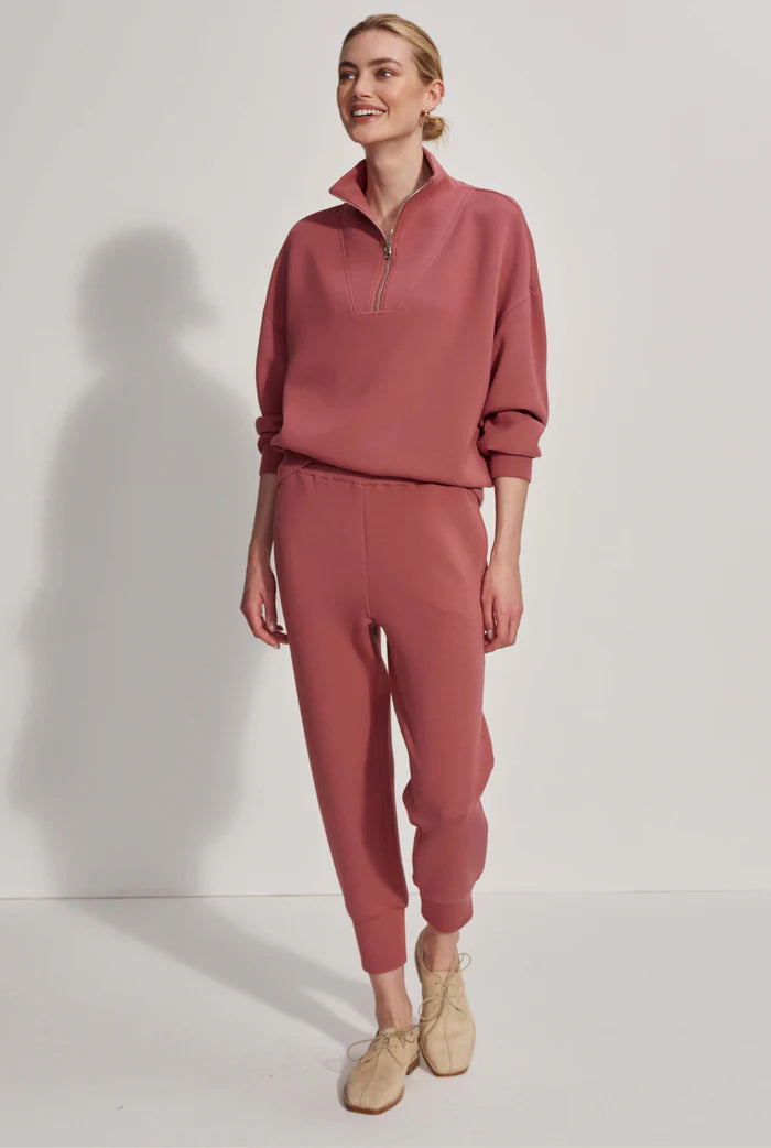 The Slim Cuff Pant 25" - Withered Rose