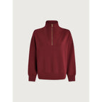 Hawley Half-Zip Sweatshirt - New Maroon