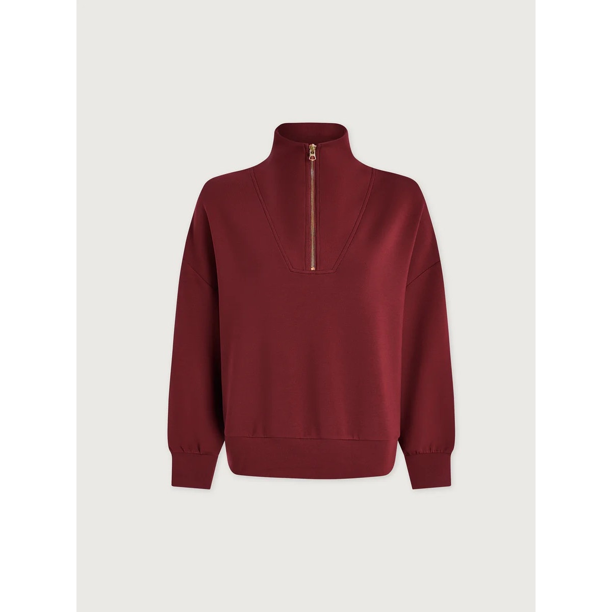 Hawley Half-Zip Sweatshirt - New Maroon