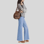 Le Pliage Filet Mesh Knit Shoulder Bag - Tobacco