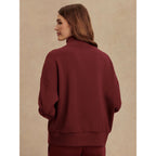 Hawley Half-Zip Sweatshirt - New Maroon