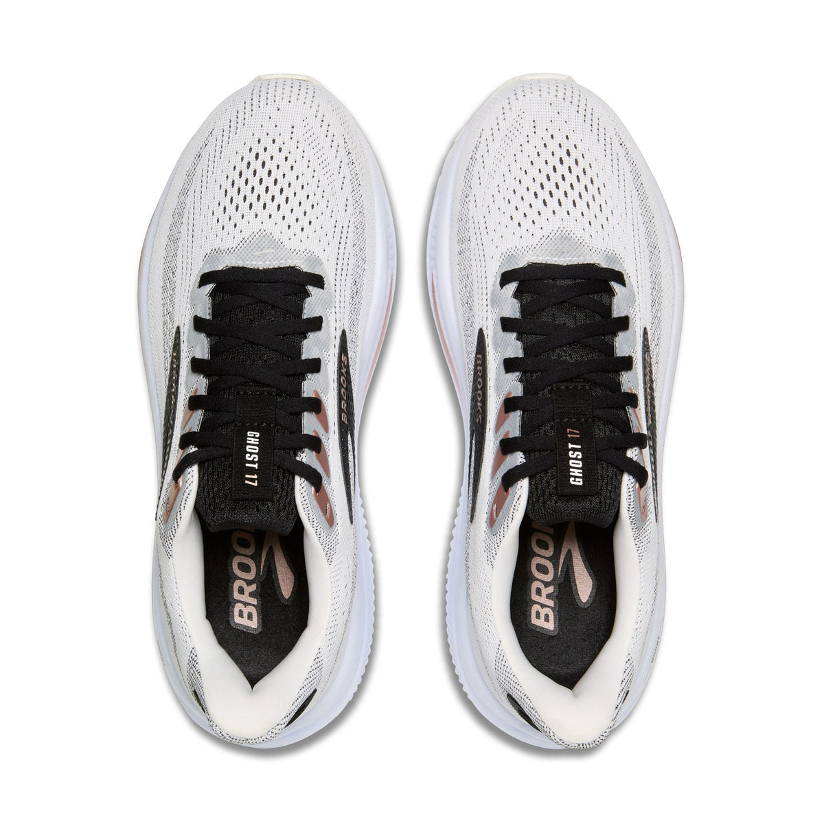 Ghost 17 Running Shoe - White/Black/Rose Gold