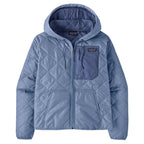 Diamond Quilted Bomber Hoody - Barnacle Blue
