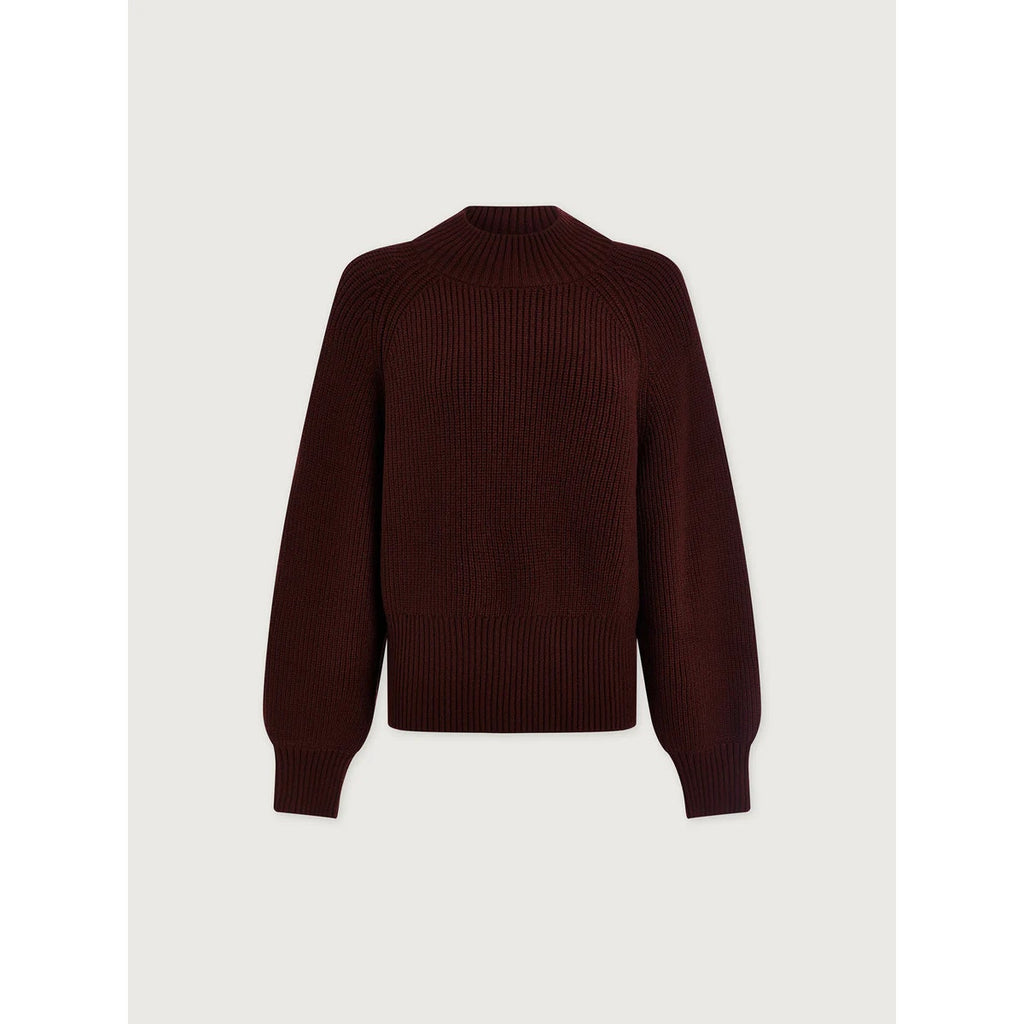 Martina High-Neck Rib Knit