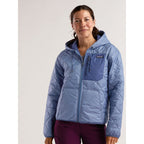 Diamond Quilted Bomber Hoody - Barnacle Blue