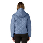 Diamond Quilted Bomber Hoody - Barnacle Blue