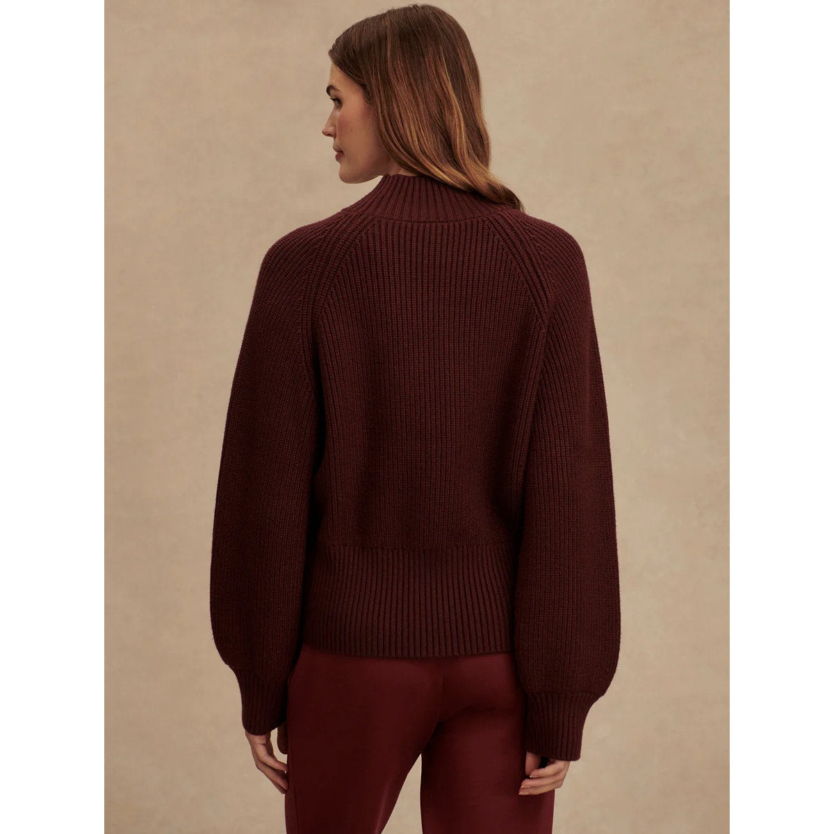 Martina High-Neck Rib Knit
