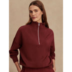 Hawley Half-Zip Sweatshirt - New Maroon