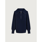 Vine Half-Zip Pullover Sweatshirt - Dark Sapphire