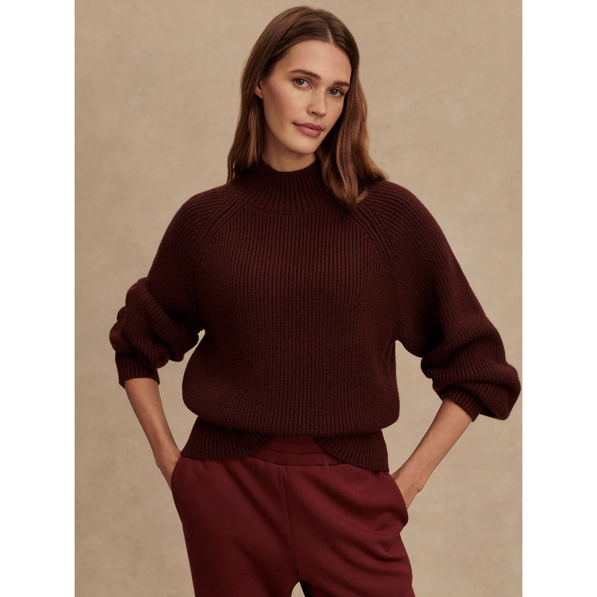 Martina High-Neck Rib Knit