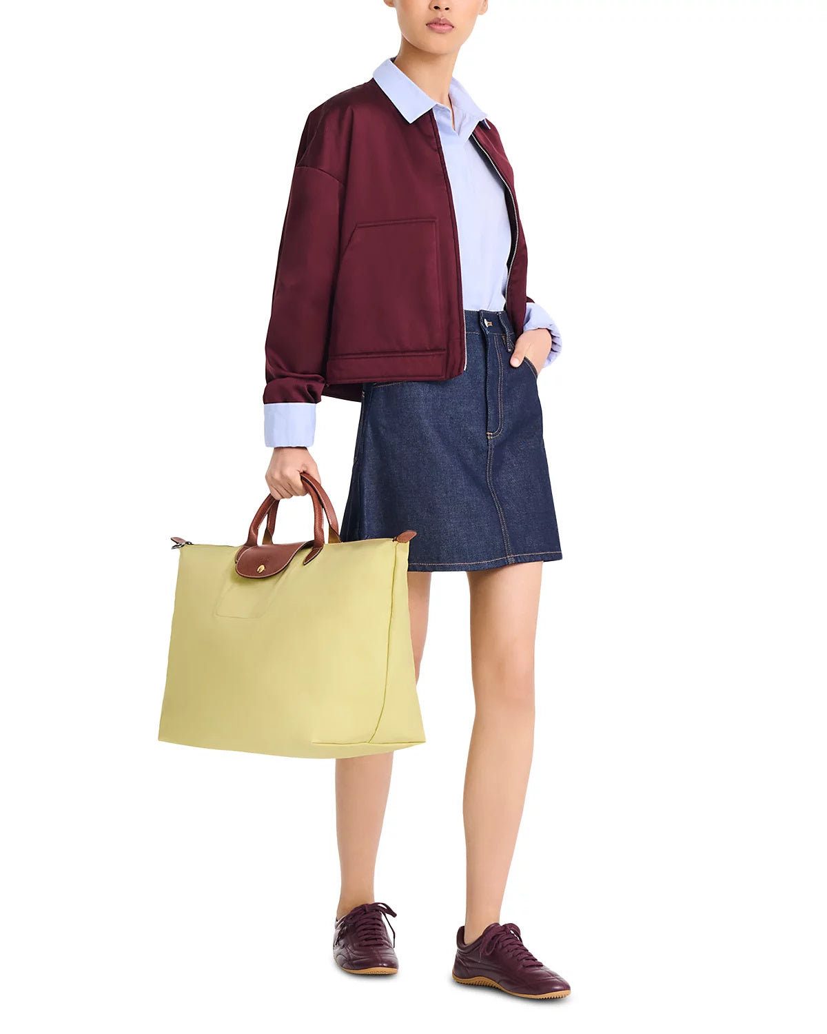 Le Pliage 18" Large Travel Bag - Pistachio