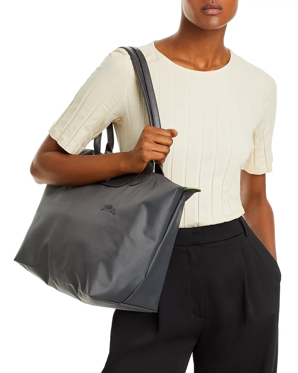 Le Pliage Green Large Tote - Graphite