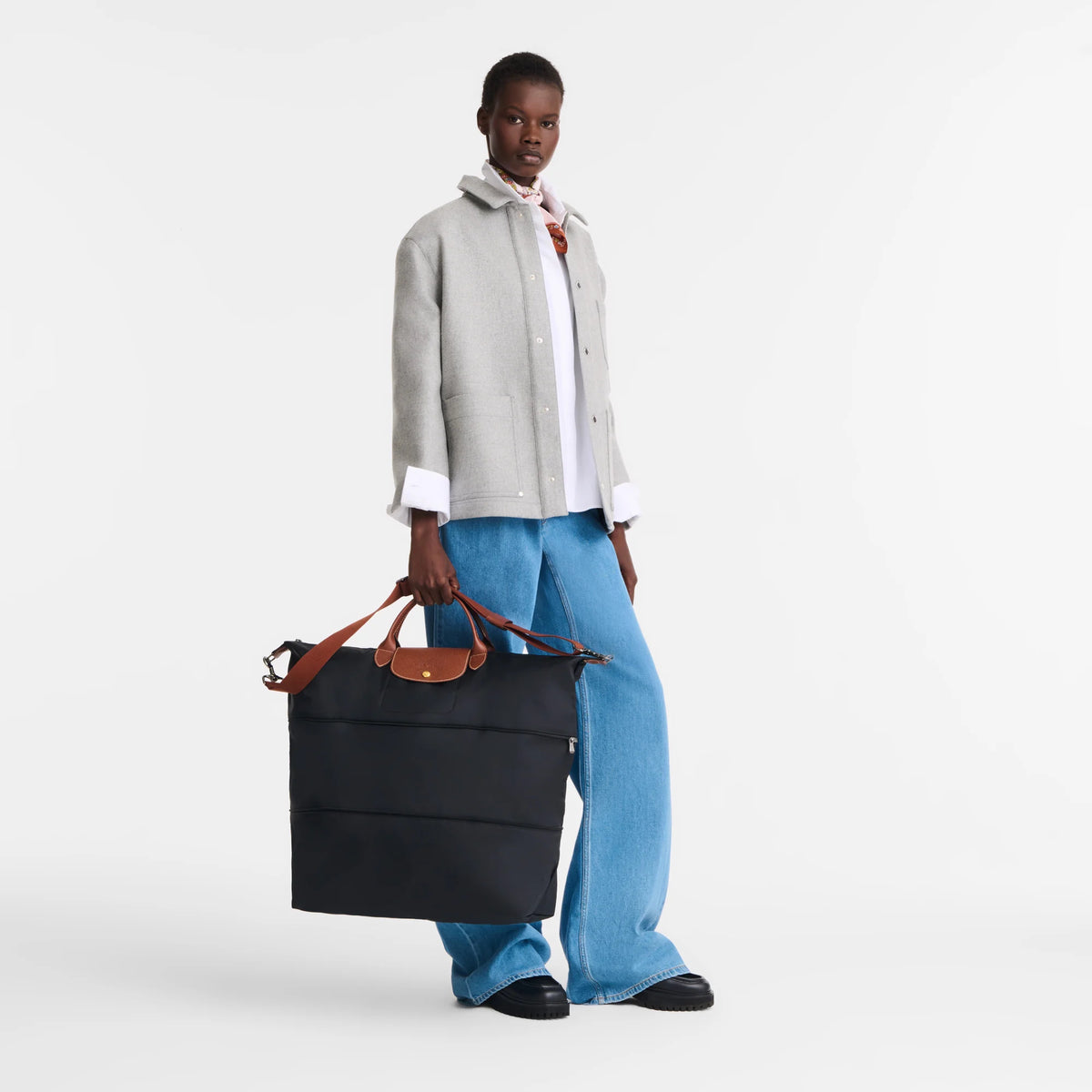 Le Pliage Original Expandable Travel Bag - Black