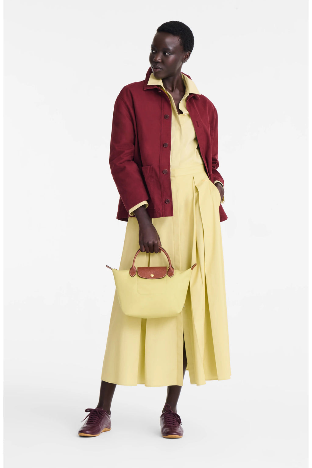 Le Pliage Original Small Top Handle Bag - Pistachio