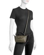 Le Pliage Xtra XS Leather Mini Crossbody Pouch - Fir