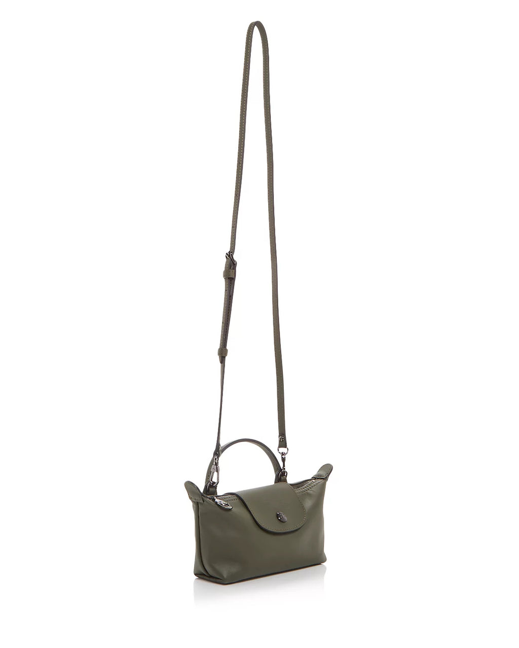 Le Pliage Xtra XS Leather Mini Crossbody Pouch - Fir