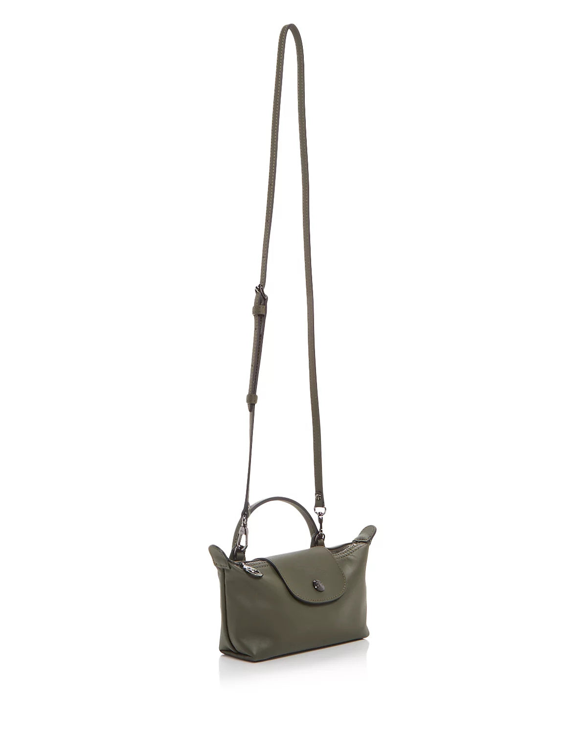 Le Pliage Xtra XS Leather Mini Crossbody Pouch - Fir