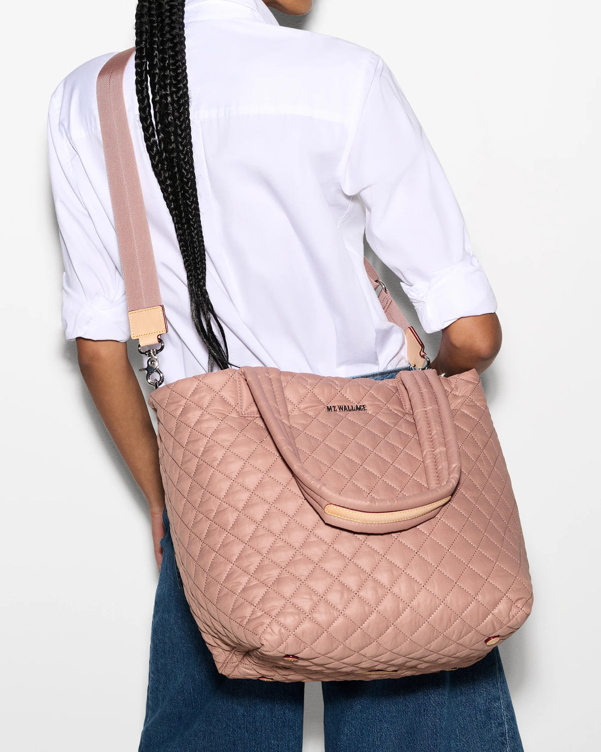 Medium Metro Tote Deluxe - Dusty Rose