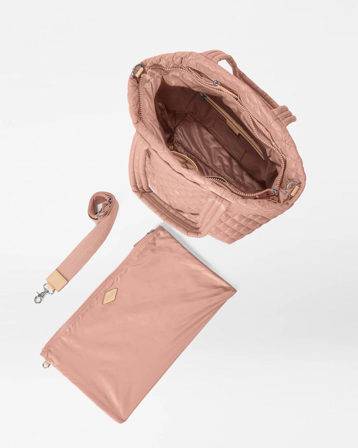 Medium Metro Tote Deluxe - Dusty Rose