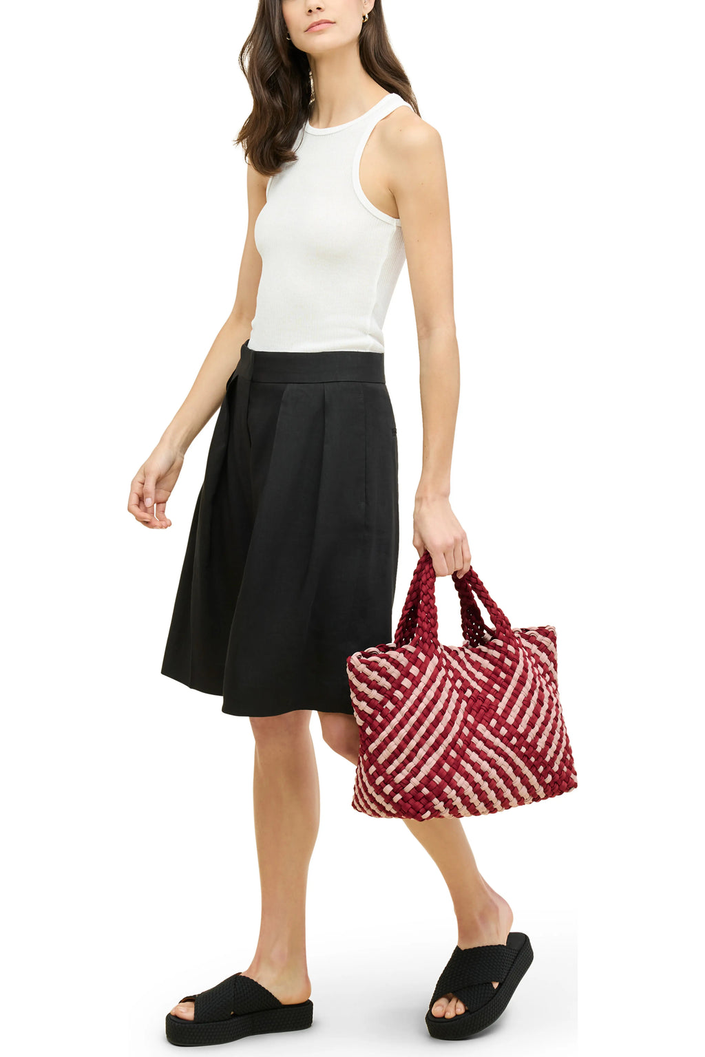 St. Barths Medium Tote - Lychee