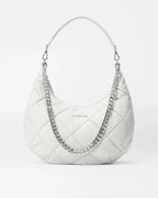 Quilted Madison Shoulder Bag - Frost